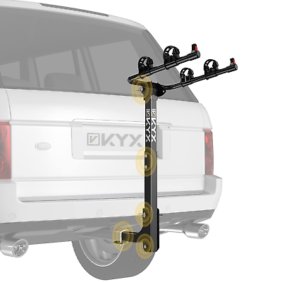 #ad 2 Bike Car Hitch Racks Fits 2IN Hitch Bicycle Racks with Easy Assembly Black $54.99