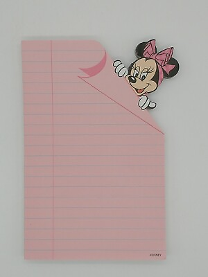 #ad Vintage 90s Disney Minnie Mouse Stationary Paper Writing Pad $11.99