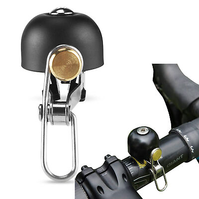 #ad Road Mountain Sports Bike Bell Stainless Steel Brass Black Clear Powerful Sound $6.23