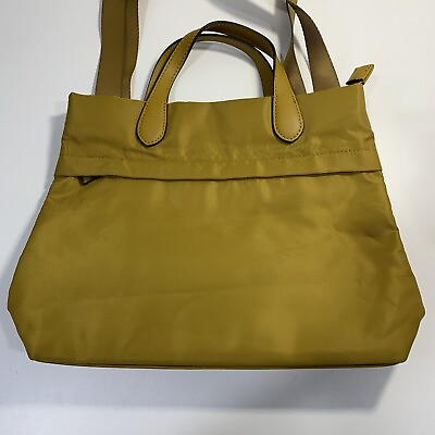 #ad A New Day Mustard Yellow 3 way Mini Convertible Adjustable Backpack Handbag $14.00