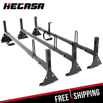 HECASA Fullsize Ladder Roof Racks Cargo Carriers Steel Van 3 bar For GMC Savana $207.99