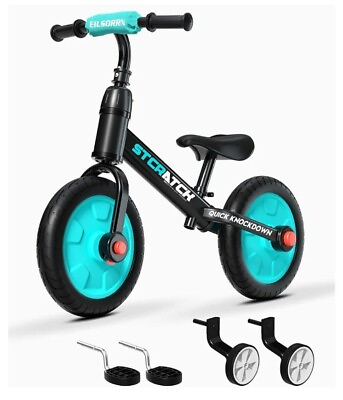 #ad 3 in 1 Toddler Balance Bike Training Bicycle for Kids 2 5 Years Old Blue Color $95.00