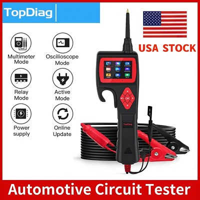#ad TOPDIAG P200 Smart Hook Power Car Circuit Probe Analyzer 9 30V Injector Tester $115.00