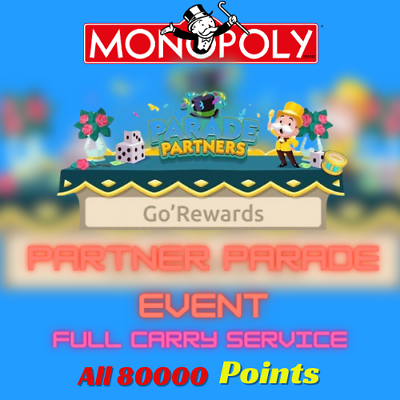#ad Monopoly GO – EVENT PARTNER Parade Partners Event Full Carry🔥ALL 80K points $8.99