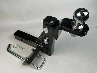 #ad 10quot; Adjustable Drop Hitch Ball Mount Trailer 2quot; Receiver With 2#x27;#x27; Hitch Ball Kit $58.99