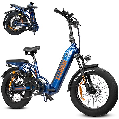 #ad #ad Electric Bike 1200W 48V 20Ah Dual Suspension Fat Tire28MPH Adult Step Thru adult $649.00