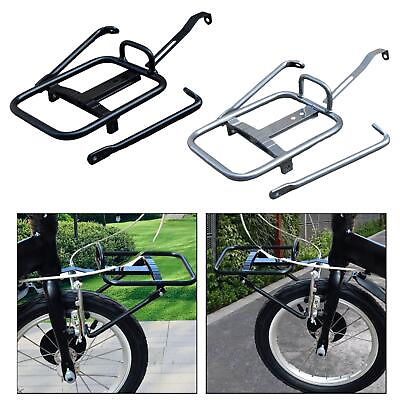 #ad Folding Bike Front Rack Bicycle Cargo Rack Outdoor Shopping Pannier Carrier $22.50
