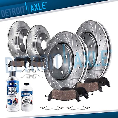 Front amp; Rear Drilled Rotors Brake Pads for 2014 2016 Ford Escape Transit Connect $222.41