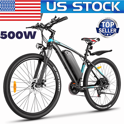 #ad Electric Bike for Adults 27.5quot; 500W Electric Mountain EBike Commuter Bicycles@ $498.99