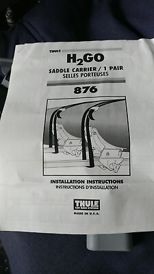 #ad 4 Thule H2GO Saddles #876 Fit Rectangular Load Bars New 2 sets $125.00