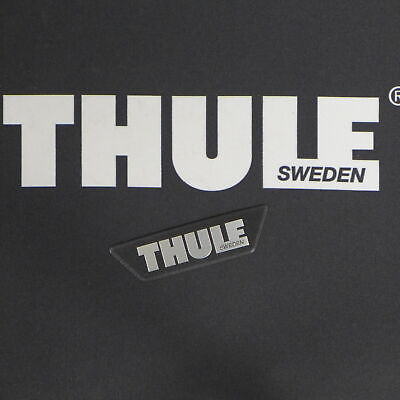 #ad #ad Thule 3D Logo Sticker Aufkleber Schriftzug silber schwarz 54194 EUR 10.70