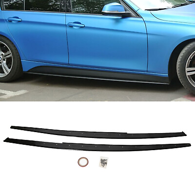 #ad #ad For 13 18 BMW F30 3 Series M performance style Side Skirt Extension Splitter $78.99