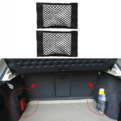Car Trunk Organizers Seat Back Interior Mesh Cargo Net Storage Bag 2pcs $5.55
