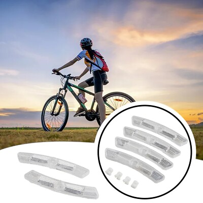 #ad Spoke Reflector Reflective Strips Indoor 4 Pcs Mountain Bike Accessories Parts $8.01