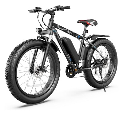 #ad #ad 26 500w 36v Black Electric Fat Tire Mountain Snow Bicycle Beach Bike $836.00