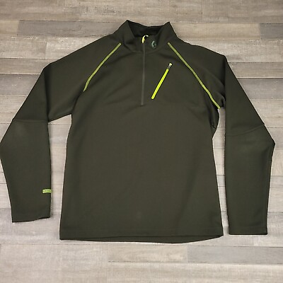 #ad Scott Mountain Bike Pullover Mens Extra Large Quarter Zip Jacket Long Sleeve $24.95