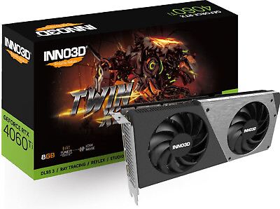INNO3D nVidia GeForce RTX 4060 Ti 8GB TWIN X2 GPU 8GB GDDR6 2535MHz Boost Clock AU $799.00