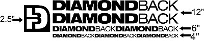 Custom Diamondback bike Frame Decal Set. Pick Your Color. USA Seller $18.90