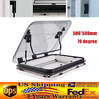 #ad Caravan RV Window Vents Skylight Roof Hatch Window for Trailer Camper 500*500mm $388.03