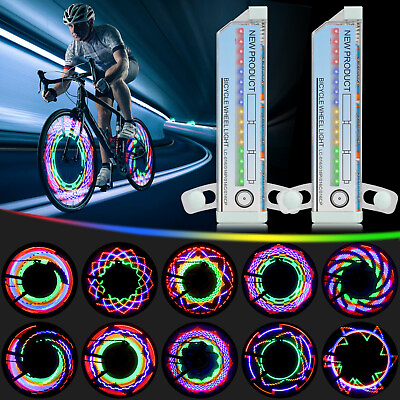 #ad 2Pcs 32 LED Bike Flashing Lights Bicycle Cycling Wheel Spoke Signal Light Tool $13.48