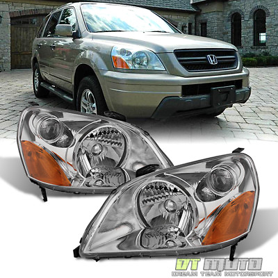 #ad For 2003 2004 2005 Honda Pilot Headlights Headlamps Replacement 03 05 LeftRight $95.99