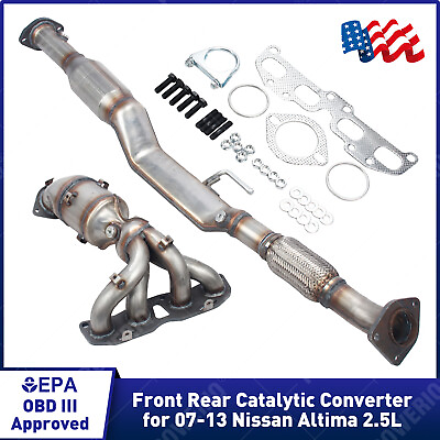 #ad Front Rear Catalytic Converter for 2007 2013 Nissan Altima 2.5L Direct Fit $159.00