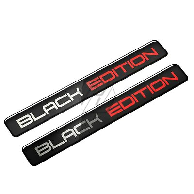 Black Edition 2x Sticker for Car Bike Truck Red Black Emblem Badge Stickers $6.99