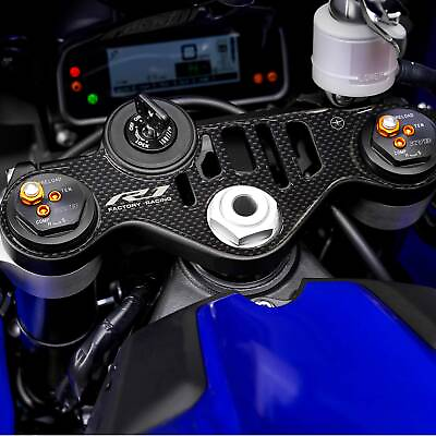 #ad Sticker Gel 3D Plate Steering Compatible X Yamaha Bike YZF R1 2015 2023 $27.99