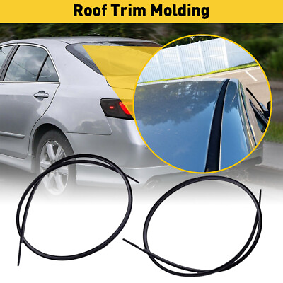 #ad 2x For 2007 2011 Black Roof Toyota Camry Trim Top Molding Kit Left amp; Right Side $18.99