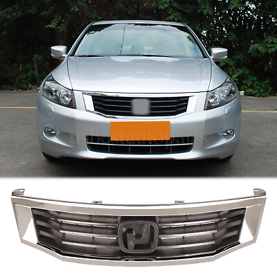 Front Upper Bumper Grille Chrome Grill For Honda Accord 2008 2009 2010 $38.88