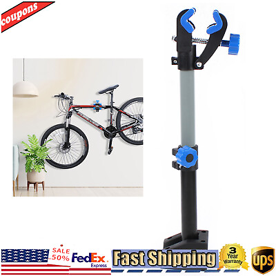 #ad New Folding BikeWall Mount Bicycle Stand Clamp Storage Hanger Display Rack Tool $28.48