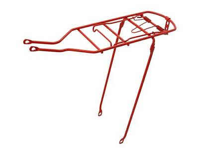 #ad #ad NEW ABSOLUTE 19quot; LONG REAR BICYCLE STEEL RACK IN RED USED FOR 26quot; BICYCLES. $24.89