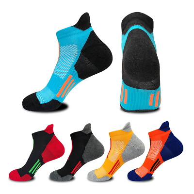 #ad #ad NEW 5 Pairs Mens Cotton Sports Ankle Socks Lot Low Cut Hiking Cycling Crew Socks $14.98