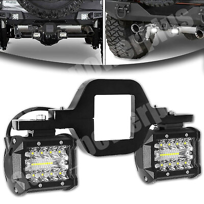 4quot; Hitch LED Light Tow Trailer Hitch Mounting Bracket Pods Backup Reverse Truck $29.99