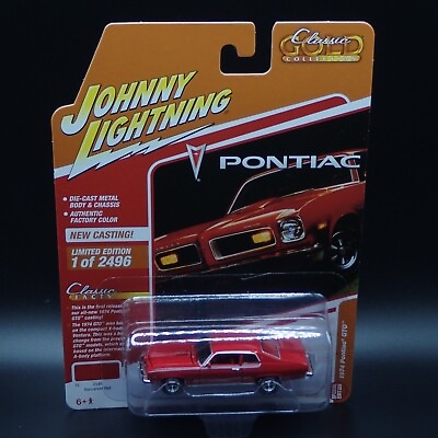 #ad 2024 JOHNNY LIGHTNING 1974 PONTIAC GTO CLASSIC GOLD HOBBY EXCLUSIVE LIMITED 1:64 $11.99