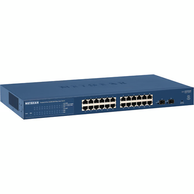 #ad NETGEAR Smart GS724T V4 switch 24 ports smart rack NET GS724T 400NAS $225.42