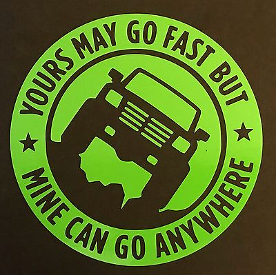 #ad #ad Yours May Go Fast Decal Sticker 4X4 4WD Off Road Dirt Truck For Chevy Ford GMC $3.95