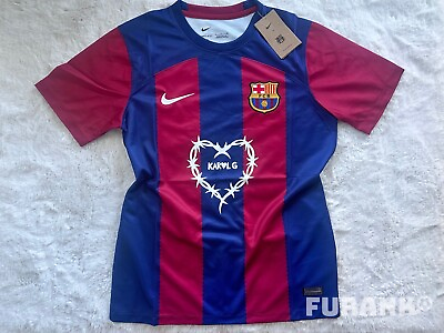 #ad #ad Barcelona home Jersey 23 24 Karol G Edition Size S New With Tags $35.00