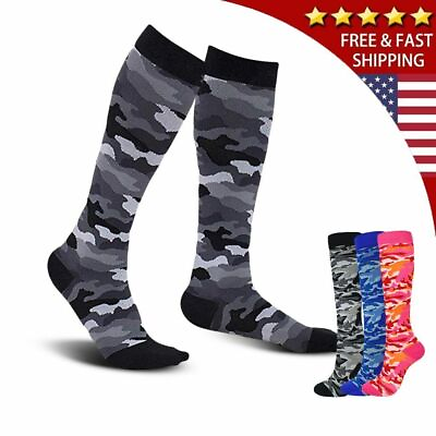 #ad 2pc Nylon Compression Socks 20 30mmHg Graduated Support Mens Womens Sports Socks $6.92