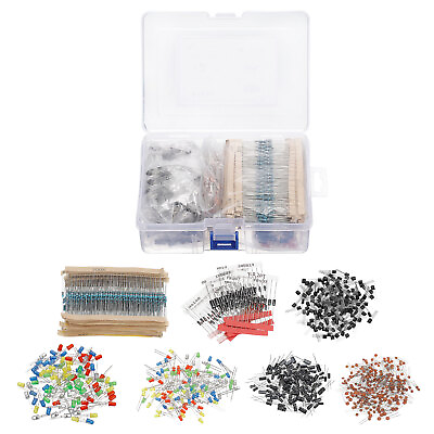 #ad 1490pcs Electronics Component Assortment Kit for Electronic DIY Projects $23.01