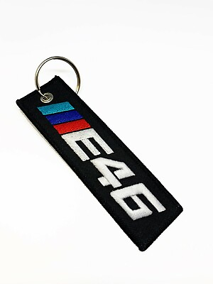#ad #ad E46 Key Tag E46 Key chain Black TRI Colors FOR ALL BMW E46 CHASSIS $12.00