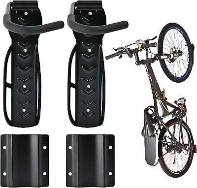 2Pack Bike Wall Mount Rack with Tire Tray Bike Hook Bike Rack for Garage Bycicle $25.80