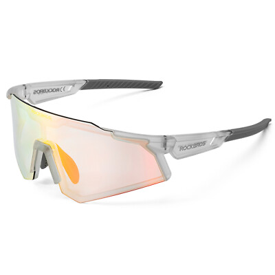 ROCKBROS Photochromic Goggle Cycling Sunglasses Sport Road Mountain Bike Glasses $23.99