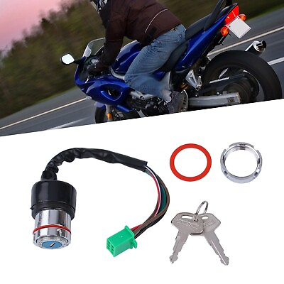 #ad Motorcycle Switch Ignition Switch Dirt Bike Accessories Ignition Key Switch	amp;Key $14.40