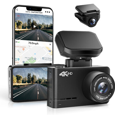 #ad #ad WOLFBOX D07 4K 2.5K Dash Cam Front and Rear Mini Dash Cam 1080P with WiFi GPS $139.98