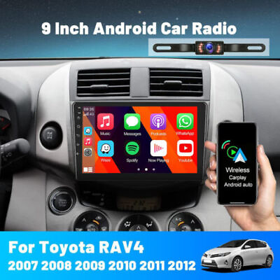 #ad 9quot; For Toyota RAV4 2007 2012 Apple Carplay GPS Android Car Stereo Radio WiFi FM $114.17