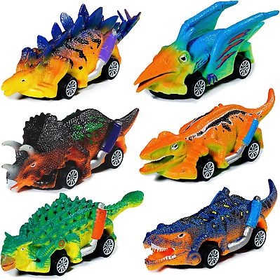 #ad #ad Dinosaur Toys 6 Pcs Pull Back Cars Dinosaur Toys Kids 3 5 Toddler Boy Toys Age $24.13