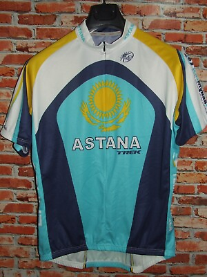 #ad Astana TREK Bike Cycling Jersey Shirt Maillot Cyclism Size XXL $31.88