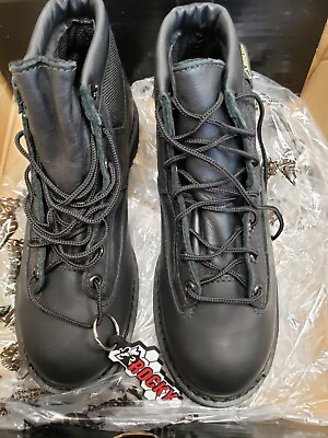 #ad Rocky Mens Black Leather Goretex Work Northern Ops Chukka Boots Black 4 1 2 $41.00