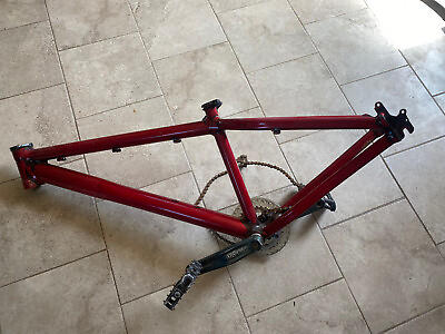 #ad Cannondale bike frame dirt jumper chase2 2006 07 powder coated red W cranks  $432.77